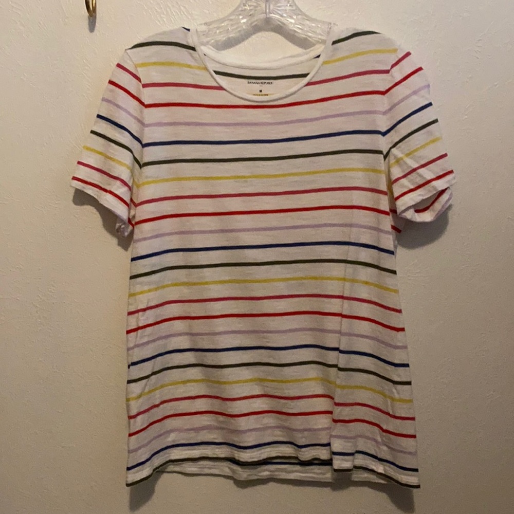 Rainbow striped shirt